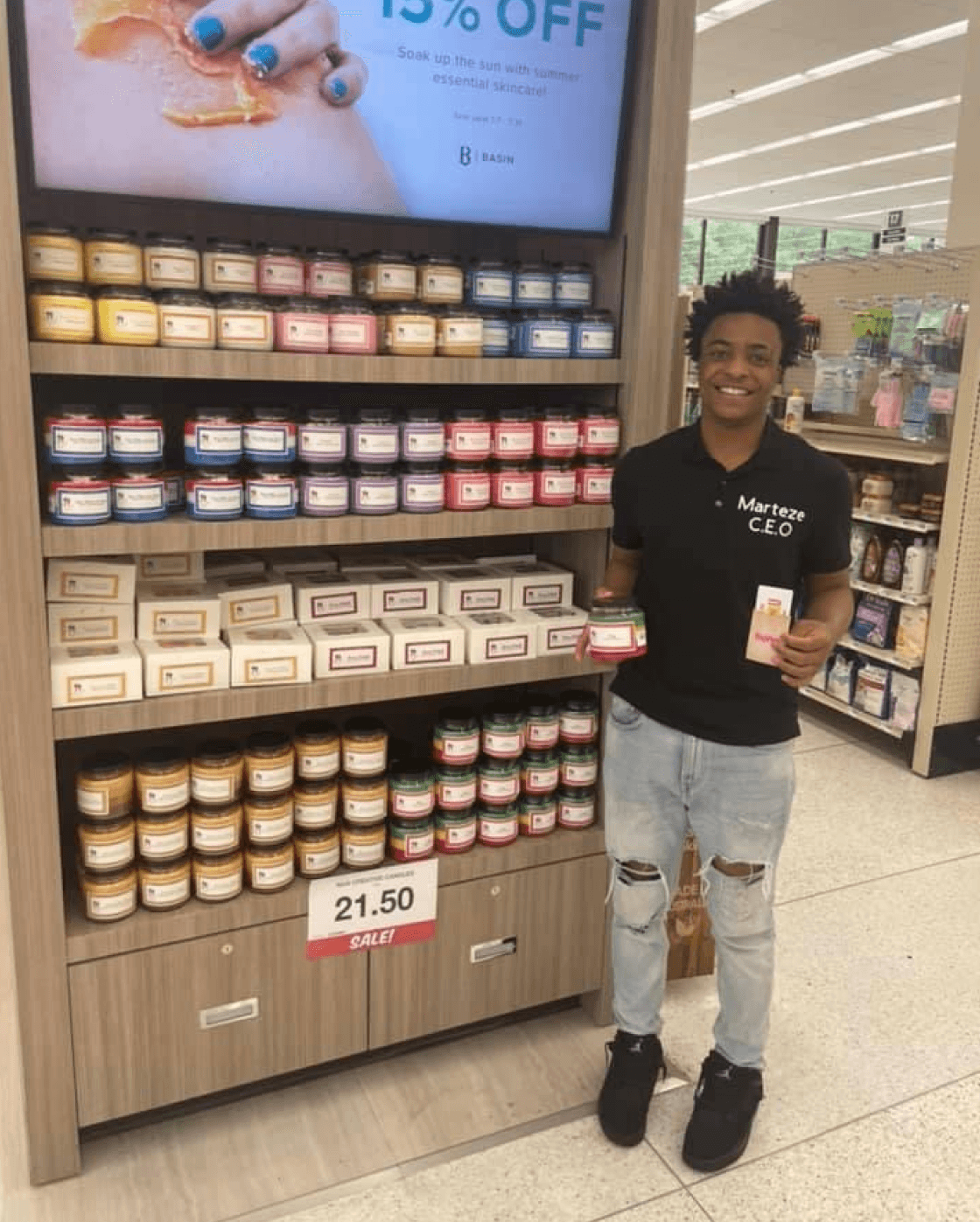 Jazden - Co-founder of MJ Creative Candles